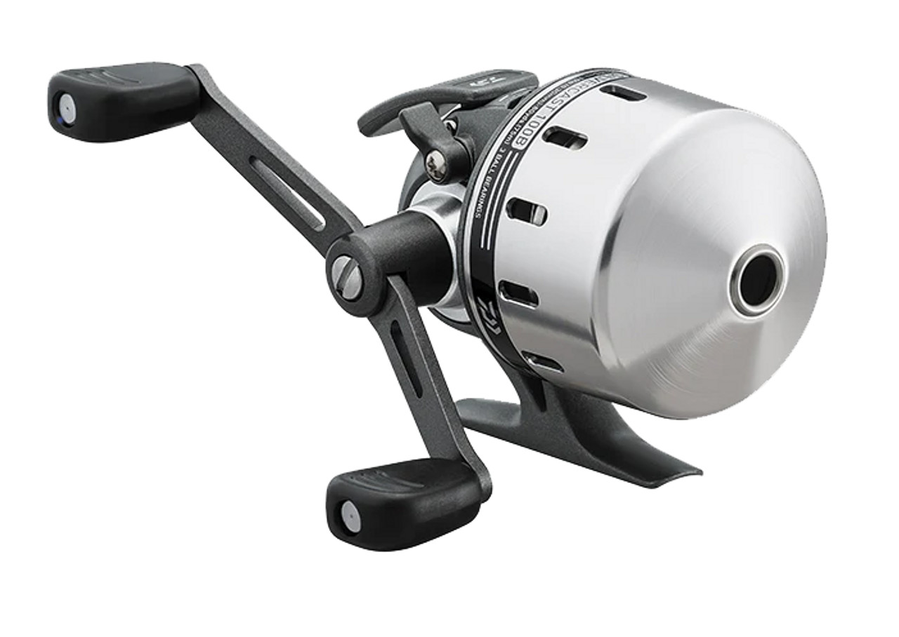Daiwa Silvercast B Spincast 100, 3BB, 4.3 ratio, prewound with line, 10#
