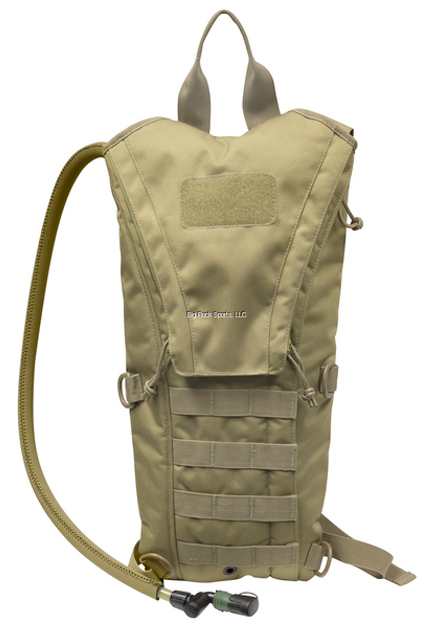 Mil-Spex 2L Heavy Duty Tactical Hydration Pack, 17.5"x 9" x 5.5", Coyote Tan