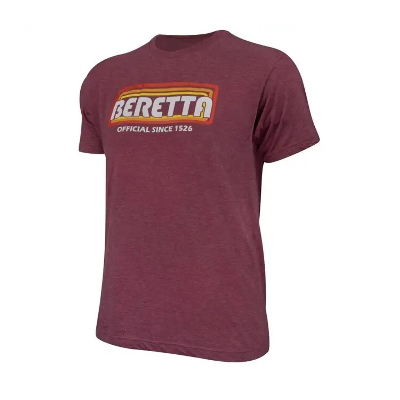 Beretta Retro Bloq T-Shirt Maroon, XL