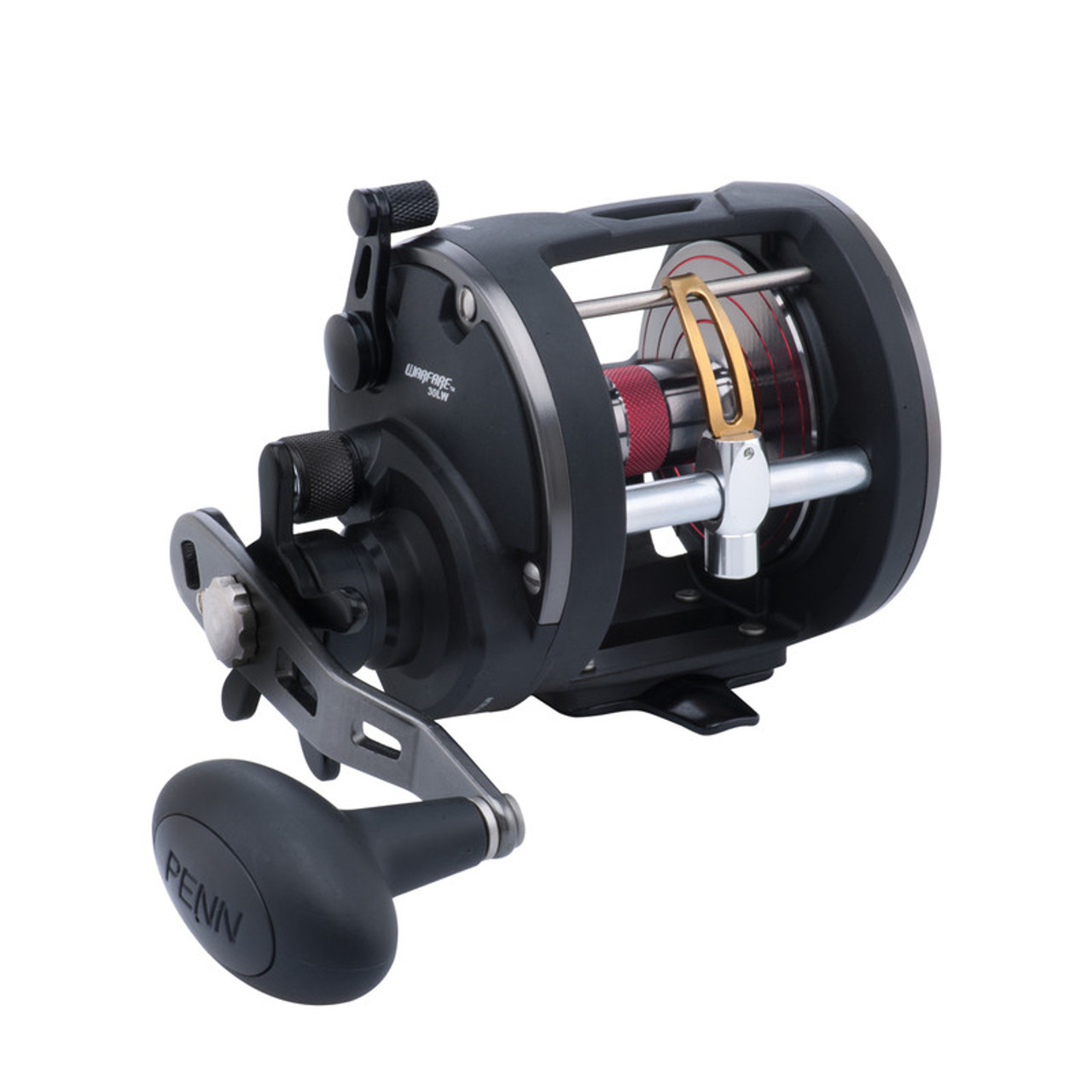 Penn Warfare Level Wind Line Counter Reel, RH, 3BB, 5.1:1 Ratio, Braid 20/865, 30/650, 50/455, Mono 15/475, 20/315, 25/290