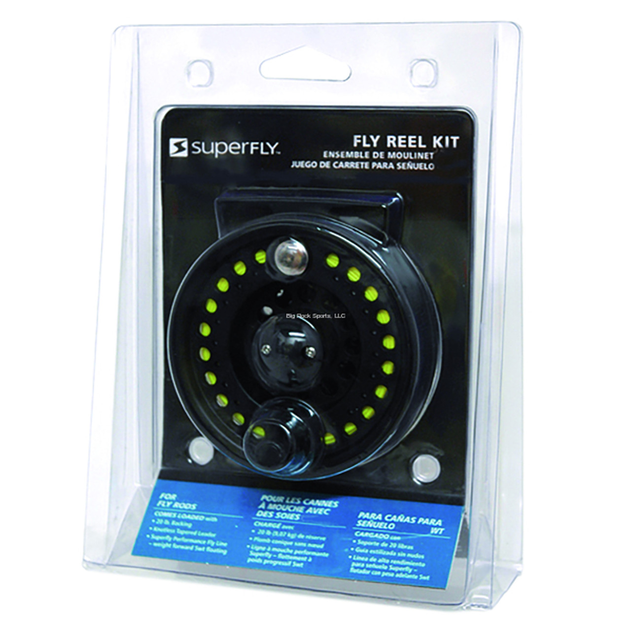 Superfly Fly Reel Kit-456-with backing/floating fly line/leader