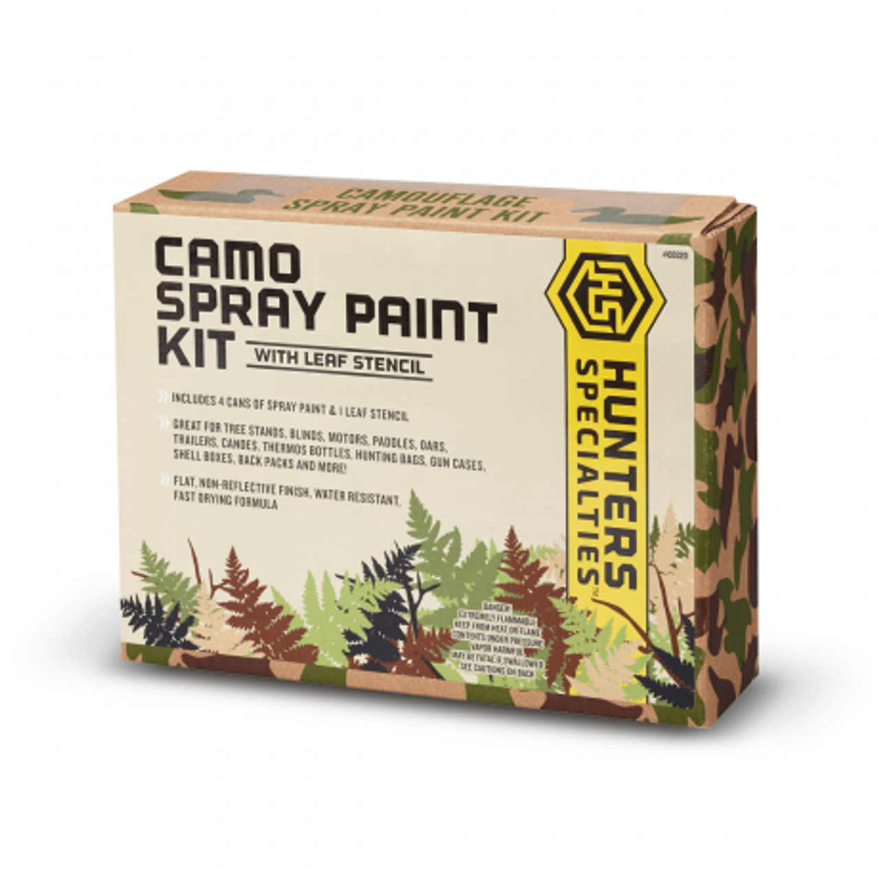 Hunter Specialties Camp Spray Paint Kit With Leaf Stencil
