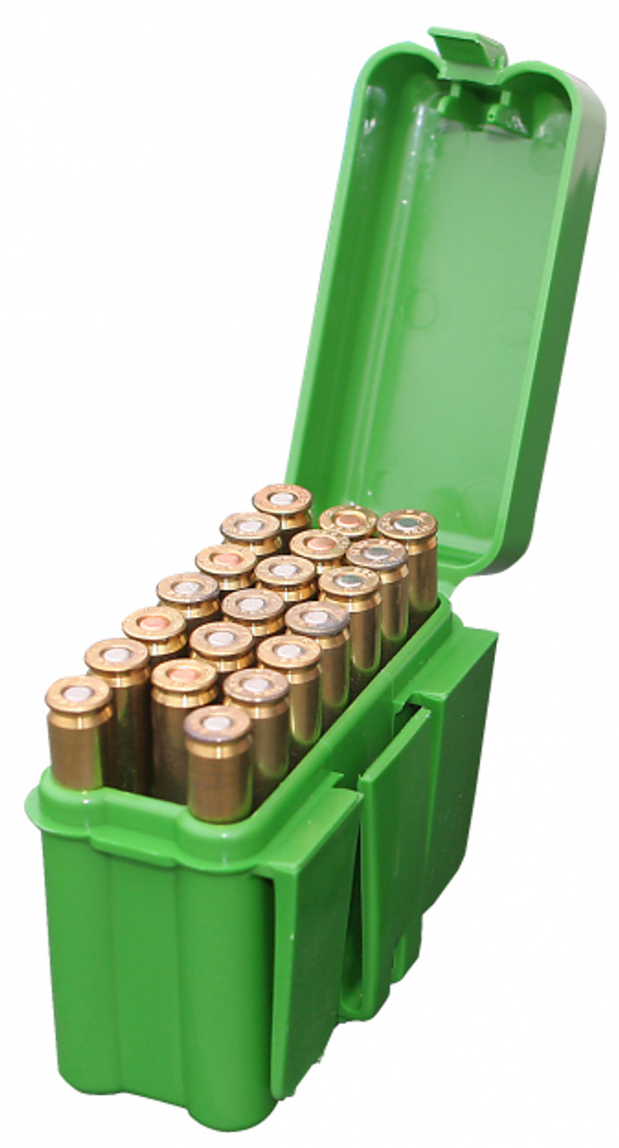 MTM Fliptop Large Rifle Belt Style Green Ammo Can, 20 Rounds