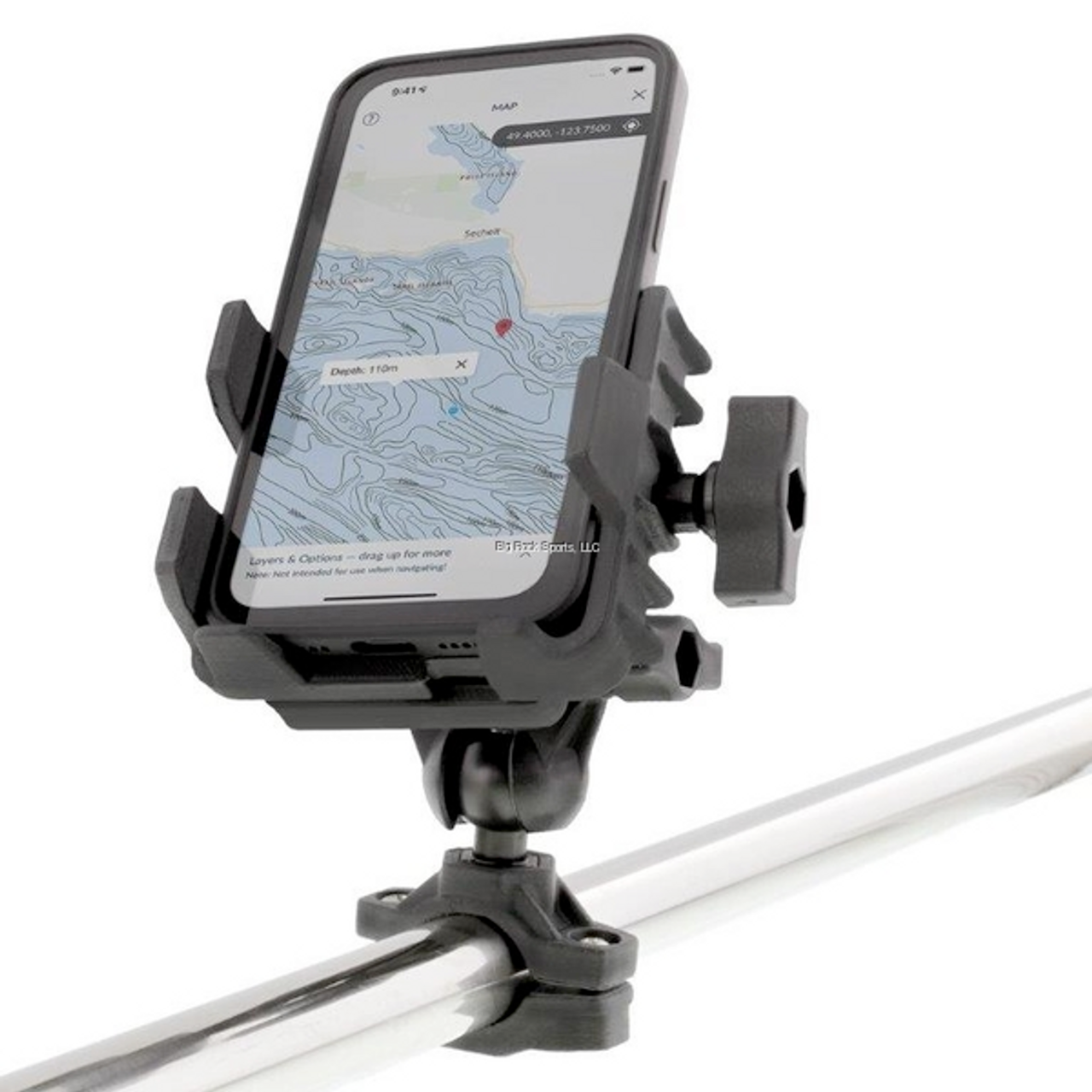 Scotty Phone Holder with Post, Track & Rail Mounts