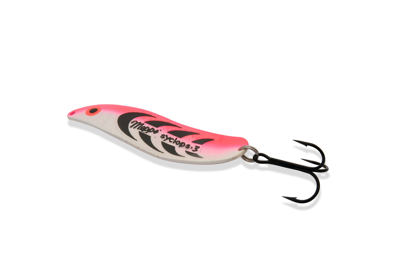 Mepps Syclops Spoon 1-1/2" 1/8oz Plain Glow/Pink