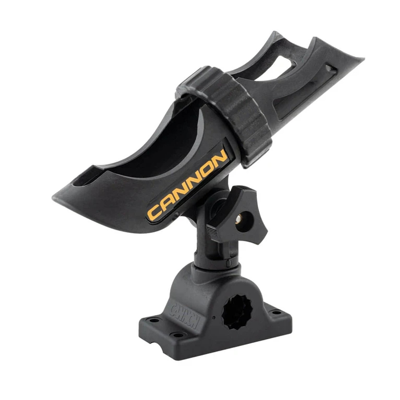 Cannon Deck-Mount Rod Holder, 3-Position, Black