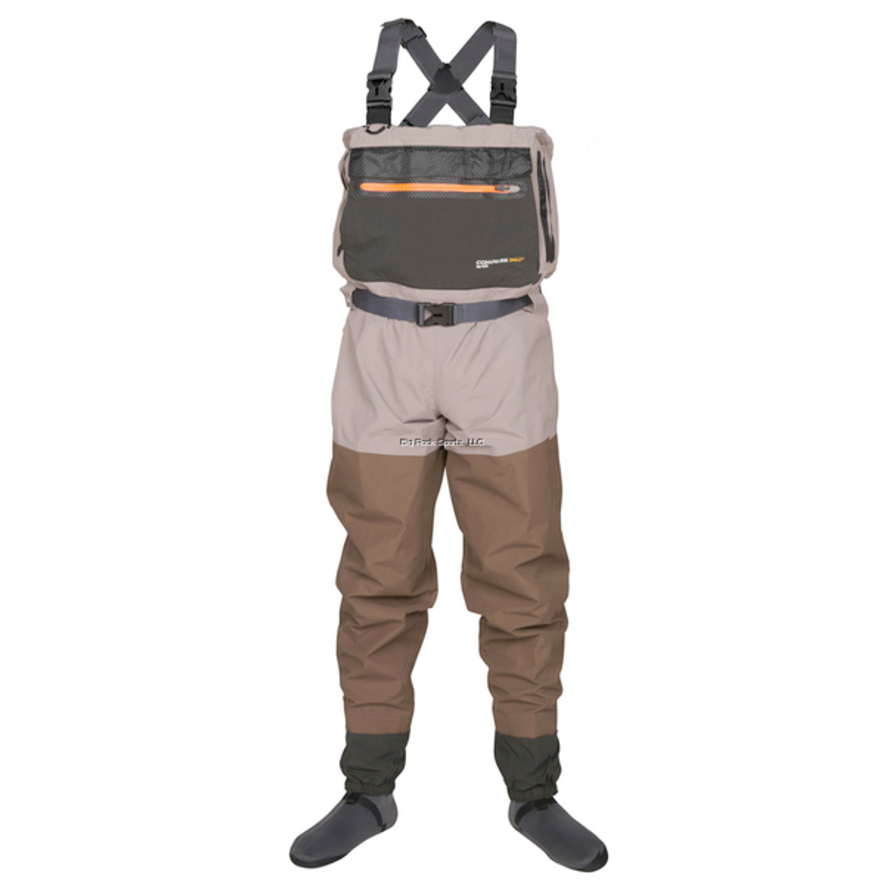 Compass 360 DEADFALL Stout Stocking Foot Wader, Coffee/ Stone, Size: Large