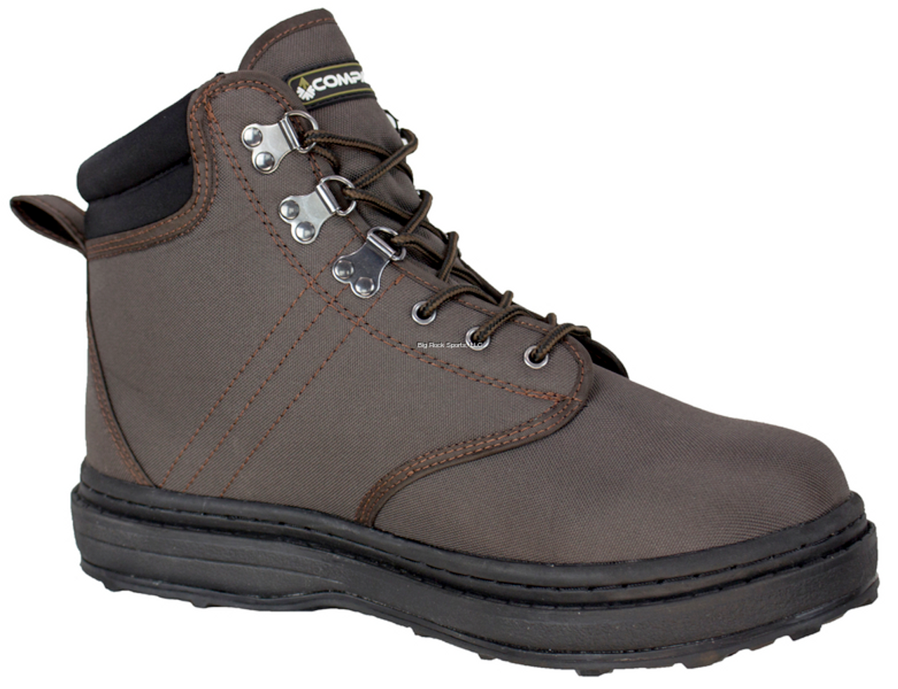 Compass 360 STILLWATER II Cleated Wading Shoes, Dark Brown, Size: 7