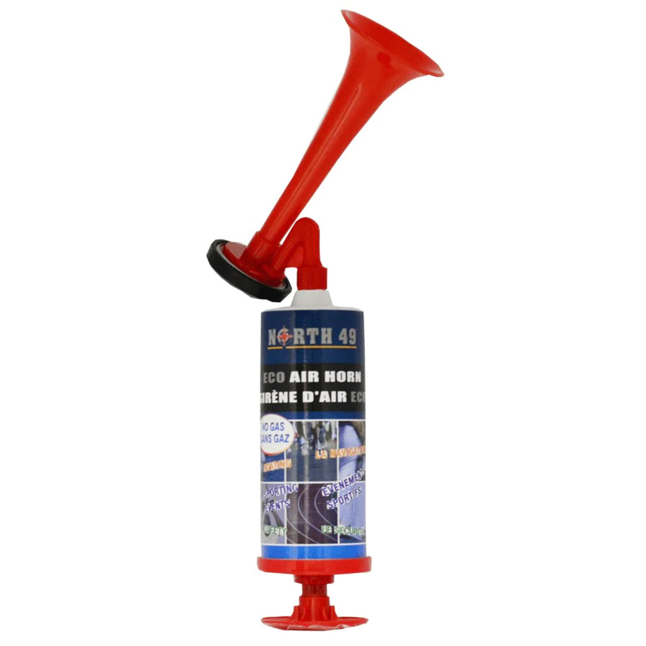 North 49 Pump Eco Air Horn Pump Style Air Horn, Water Resistant. No Disposable Containers Large