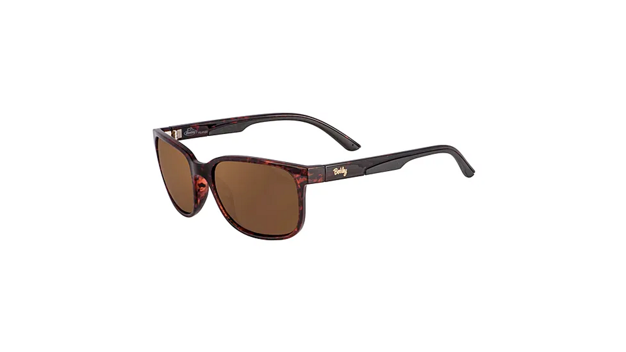 Berkley BER004 Ladies Sunglasses, Gloss Tortoise Brown Frame/ Brown Lens, M/L