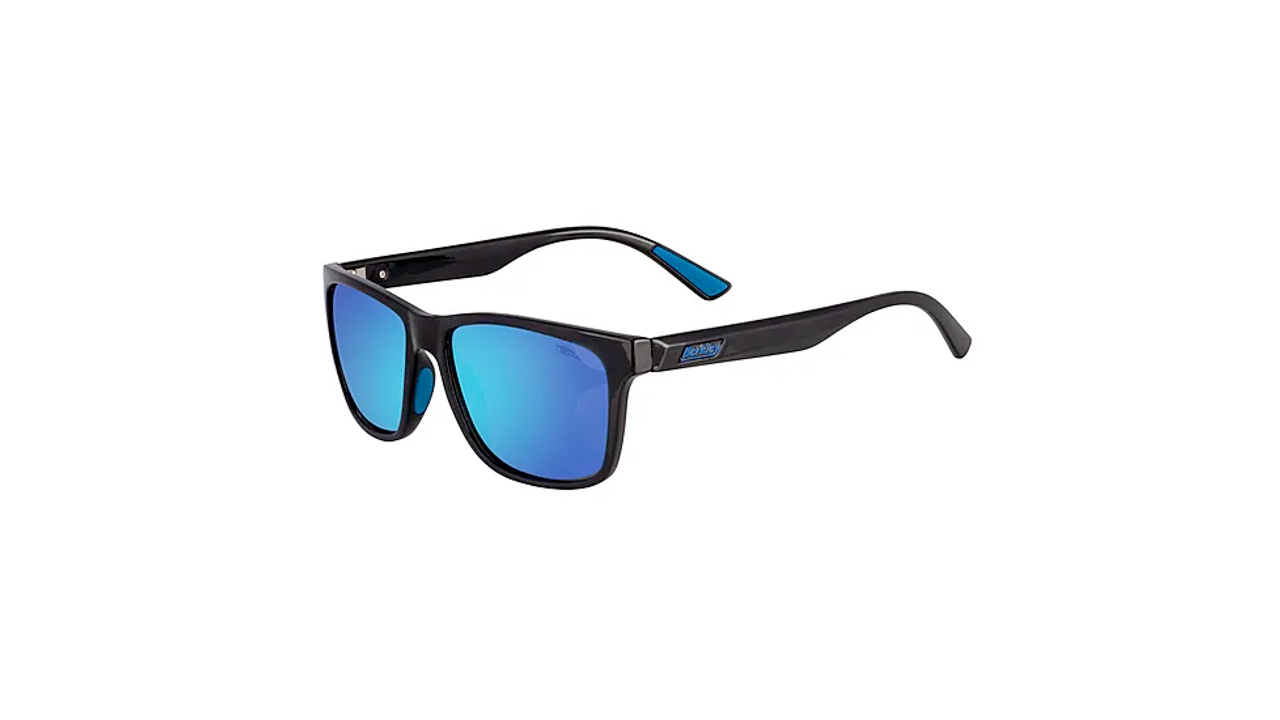 Berkley BER003 Sunglasses, Black Frame/ Blue Mirror Lens, M/L