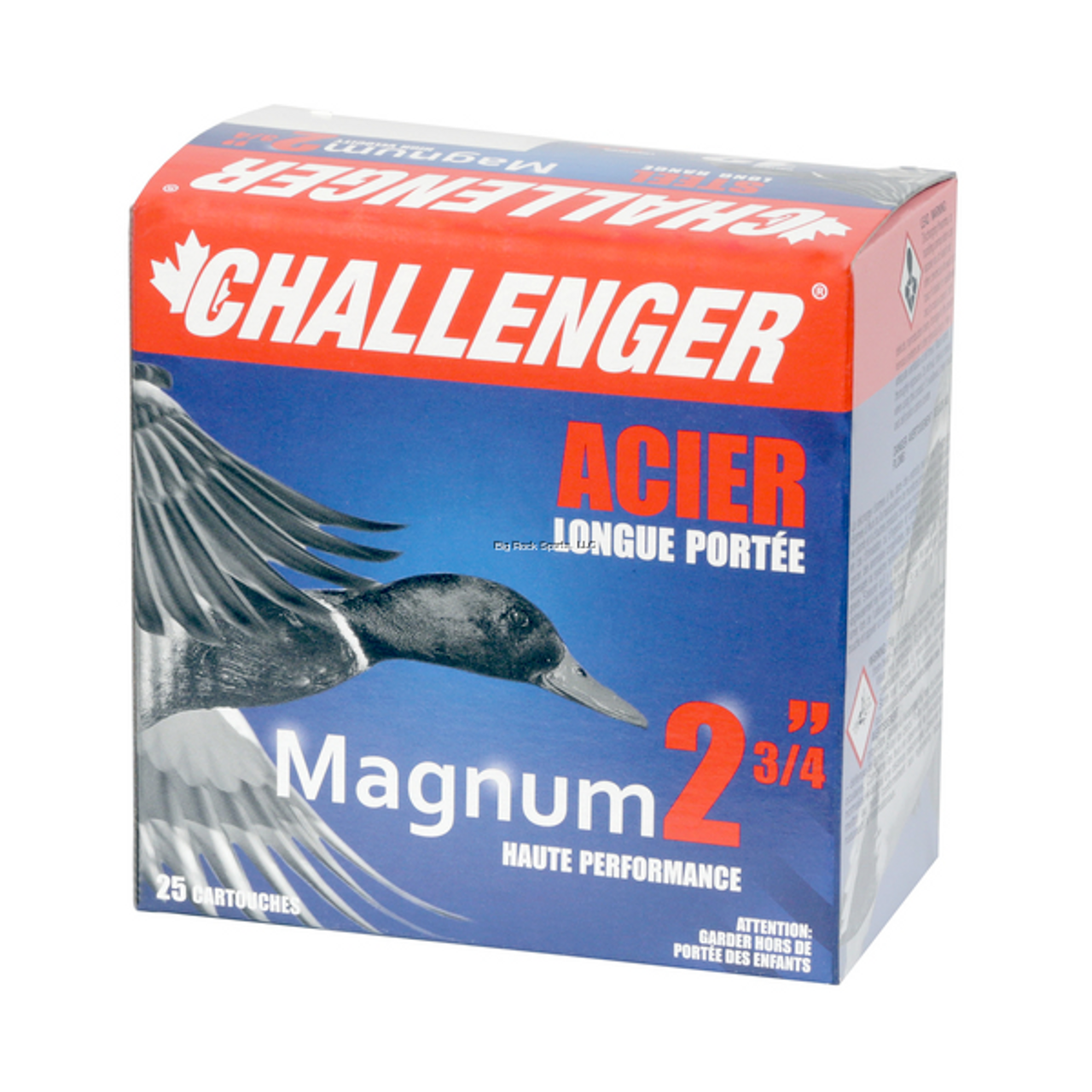 Challenger Ammo Magnum 5015 Shotshell 12 GA, 2-3/4 in, # BB, 1-1/16 oz, 1500 fps, 25 Rnds