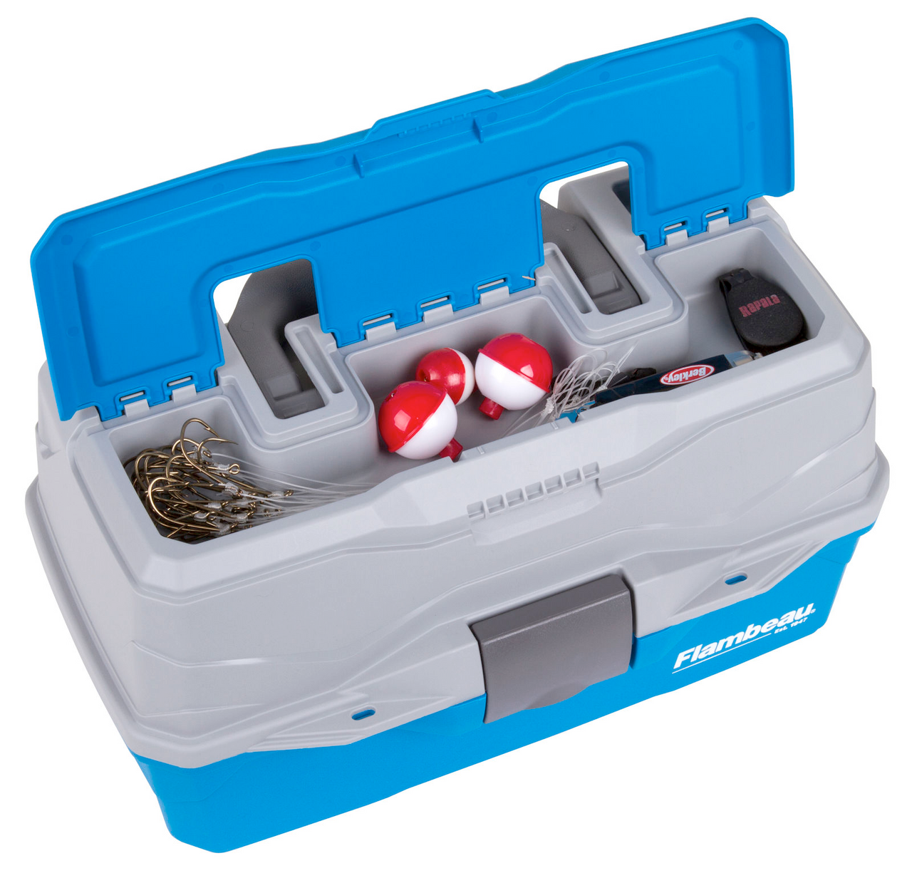 Flambeau Classic 2-Tray Hard Tackle Box - Blue