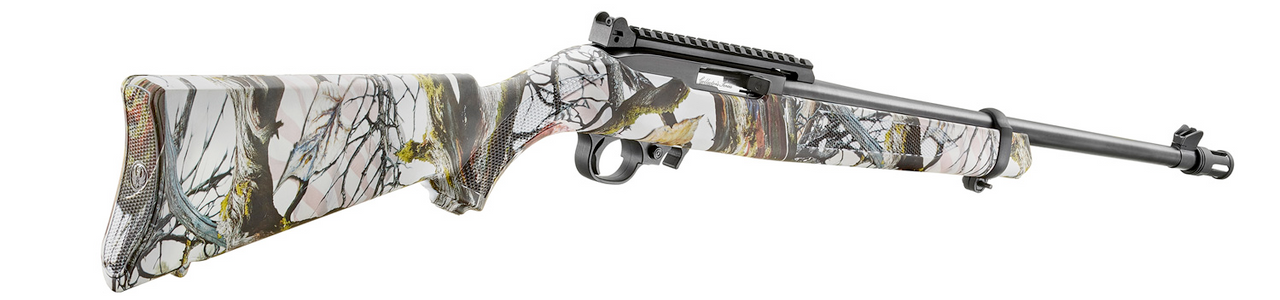 Ruger Collector's Series  10/22, 22 LR, 18.5" Threaded Bbl, Satin Black, American Camo Synthetic Stock, 10+1 Rnd