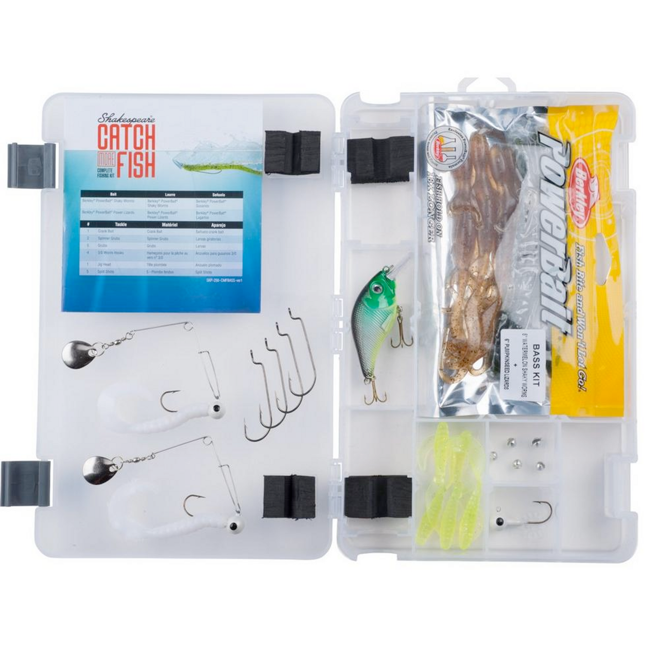 Shakespeare "Catch More Fish" Tackle Box Kit, Bass