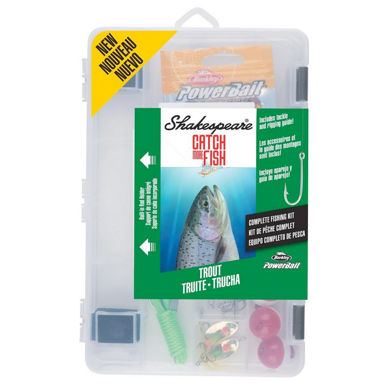Shakespeare "Catch More Fish" Tackle Box Kit, Trout