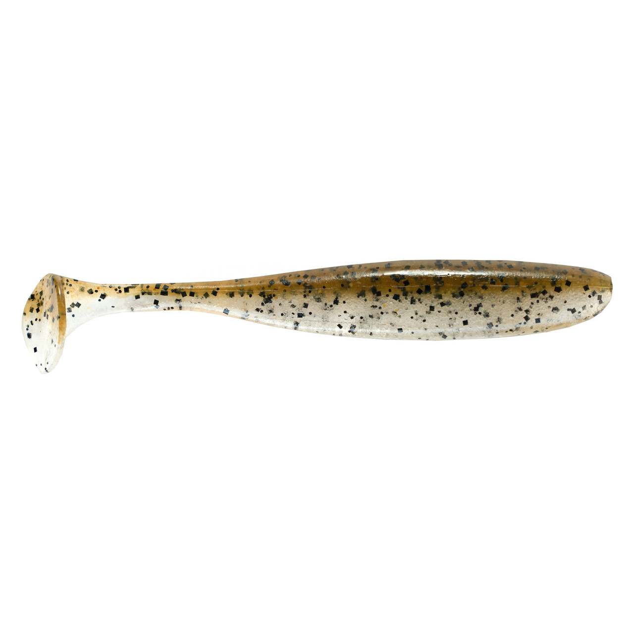 Keitech Easy shiner,Green Pumpkin Shad, 3",10pk, Strong Squid Scent infused