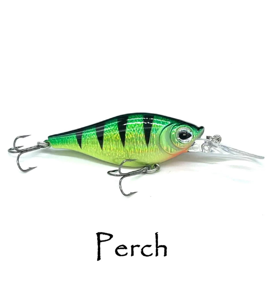 Walleye Nation Creations Shaky Shad Crank Bait, Size 2 3/8", 7' Dive Depth, Perch