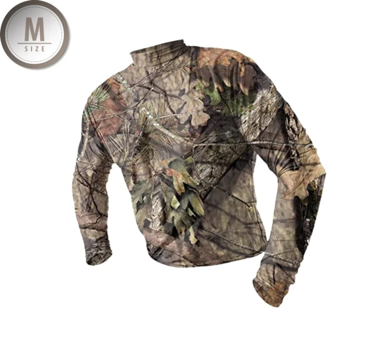 Rynoskin Long Sleeve Shirt with UV Layer & Bite Protection, Medium, Mossy Oak Country