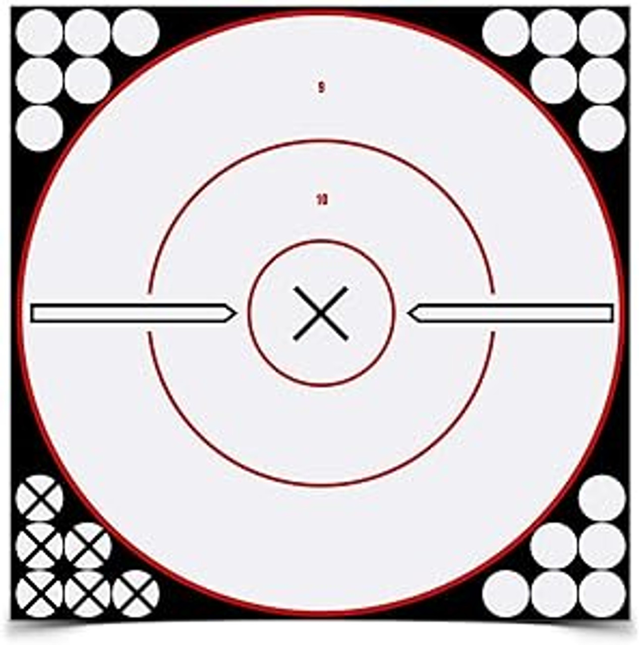 Birchwood Casey  Shoot-N-C Bullseye 12" White/ Black, 5 Pk with 120 Pasters