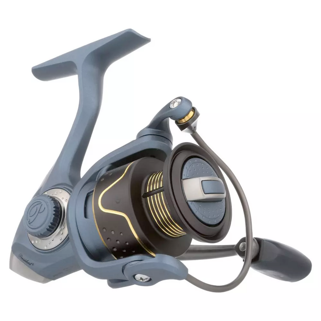 Pflueger President Spinning Reel, Size: 35, 5.2:1, 10 Bearing, Right/Left Hand