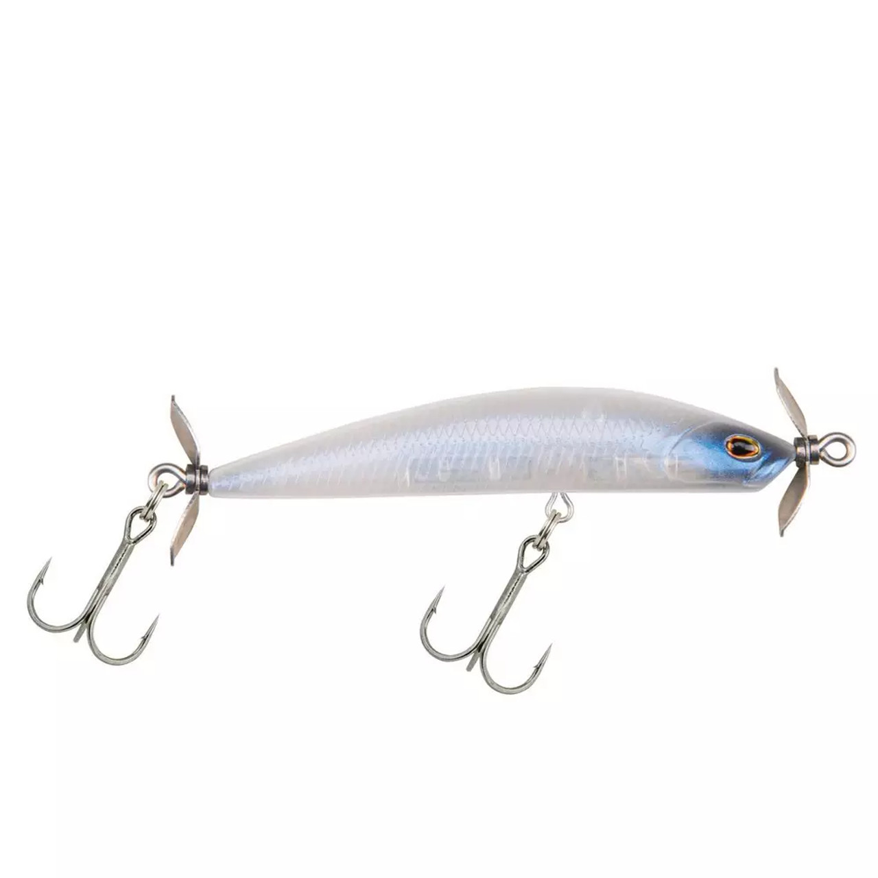 Berkley SPY, 70mm , 1/3oz, Sinks, #2 Hooks, Ghost White, Blister