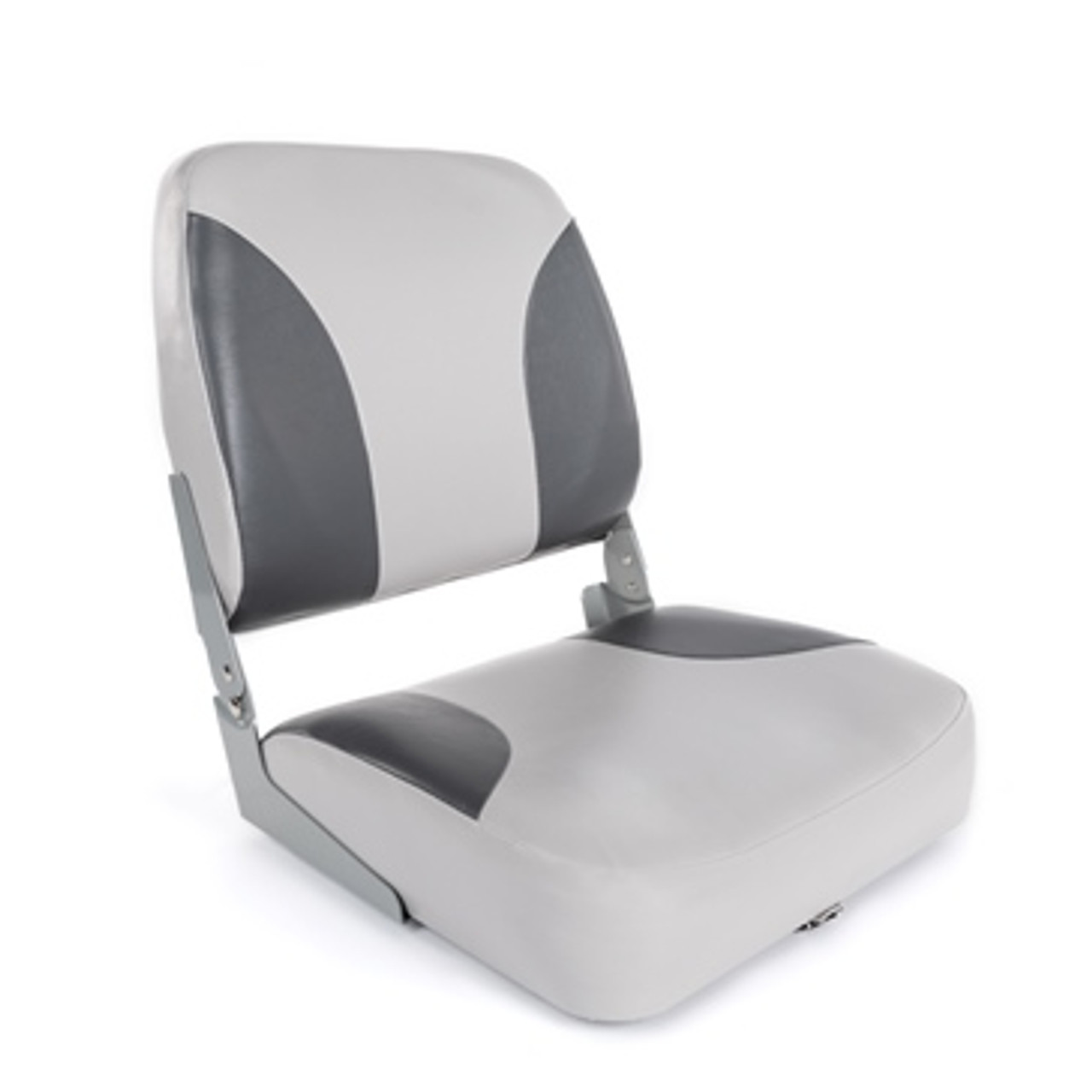 Kimpex Economy Fold Down Boat Seat Low-Back, Gray/Charcoal