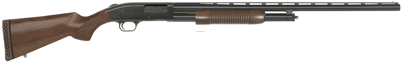 Mossberg 500 Retrograde Pump Action Shotgun, 12 Ga, 28"  Bbl, Walnut Stock, 5+1 Rnd