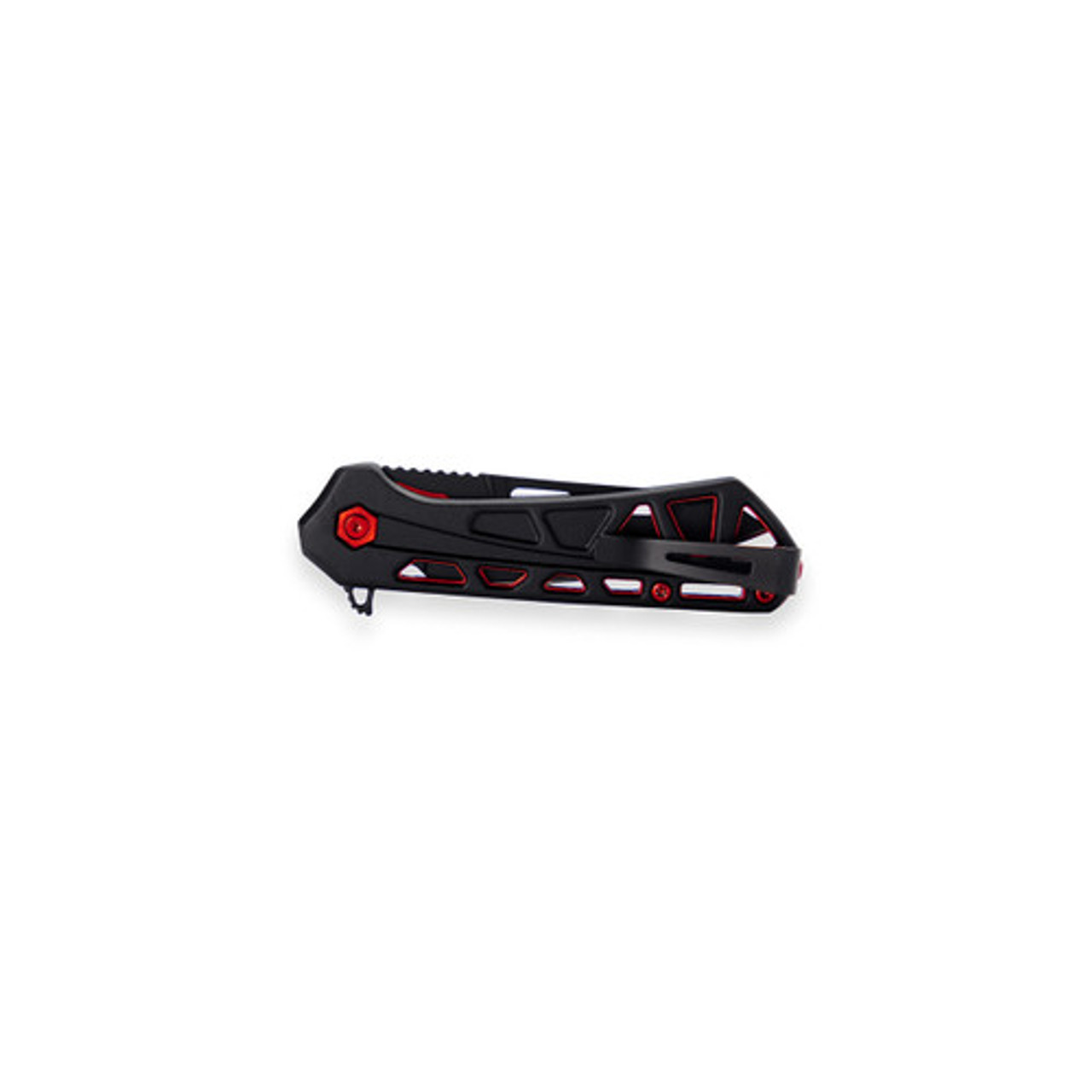 Buck 813 Mini Trace Ops Folding Knife, Black/Red