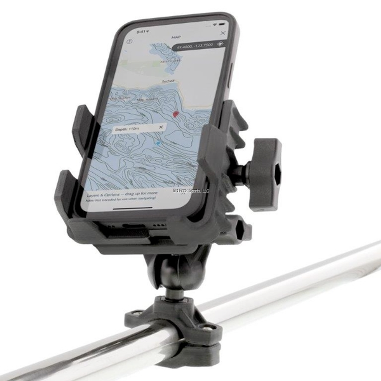 Scotty Phone Holder with Post, Track, and Rail Mounts