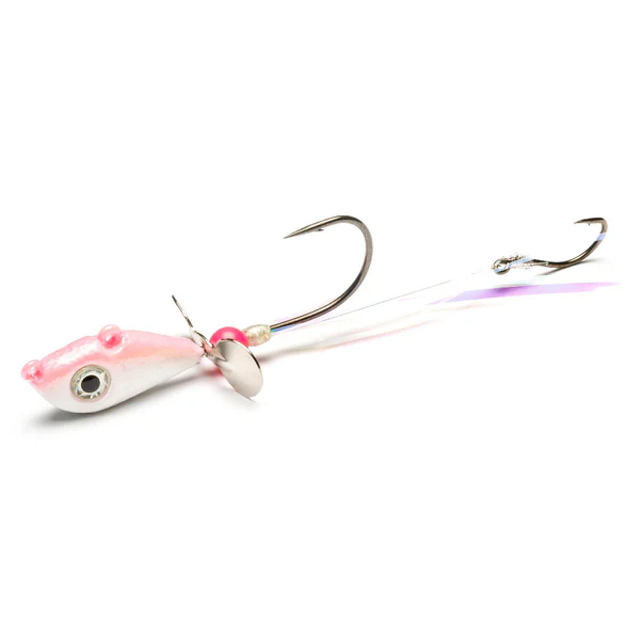 Mustad  Walleye Death Spinner Pink/White 1/4oz