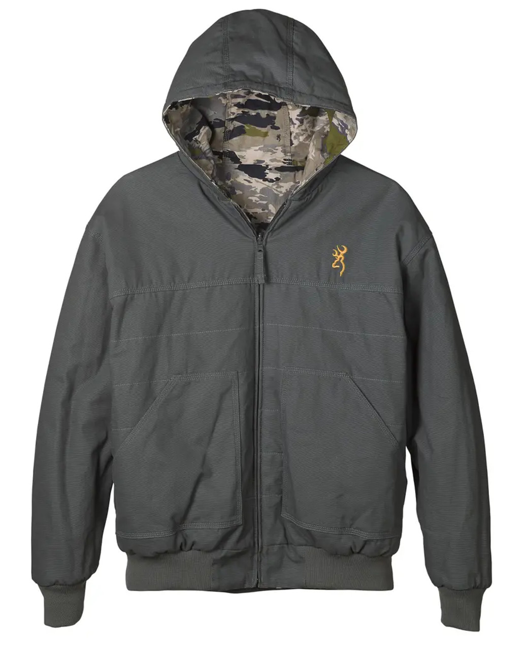 Browning Reversible Hooded Jacket, Ovix/Carbon, Extra Large
