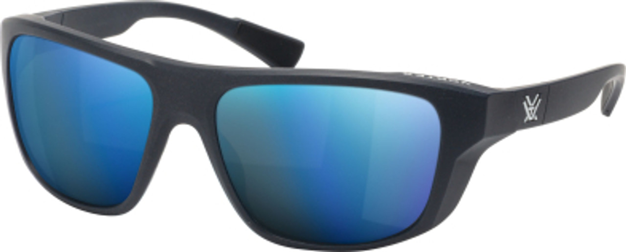 Vortex Sunglasses: MN Jackal, Black Frame With Blue Lens