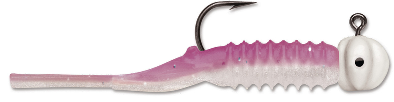 VMC Nymph Jig, 1/32 oz, #6 Hook, Purple Pearl Glow, 2pk