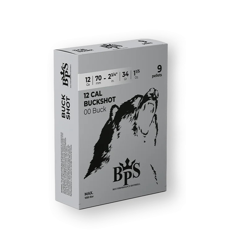 BPS 12 Ga 9 Pellet 00 Buckshot, 12 Ga 2 3/4", 10 Rounds
