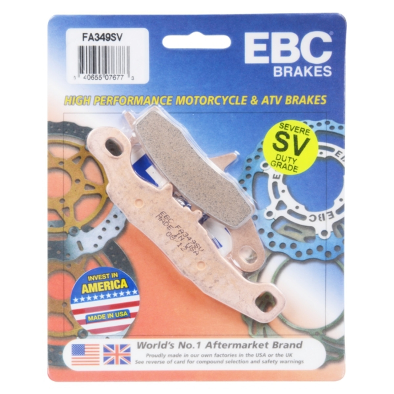 EBC  "SV" Severe Duty Brake Pad Sintered Metal Pads - Front - 008471