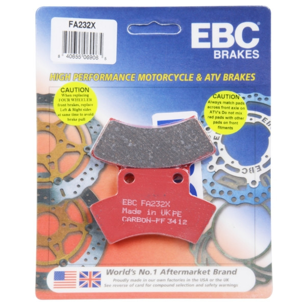 EBC  "X" Carbon Graphite Brake Pad Organic - Rear left - 008375