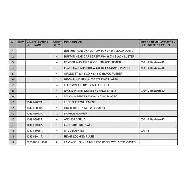 Kimpex SeatJack Seat Mount - 000311