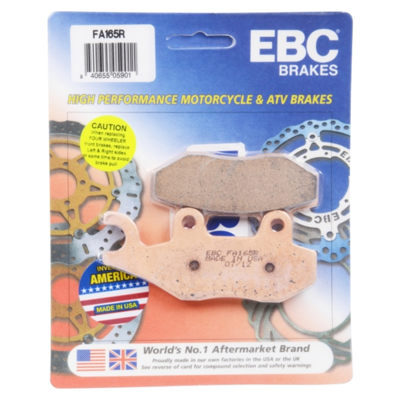 EBC  “R“ Long Life Sintered Brake Pad Long life Sintered Metal - Front/Rear - 007457