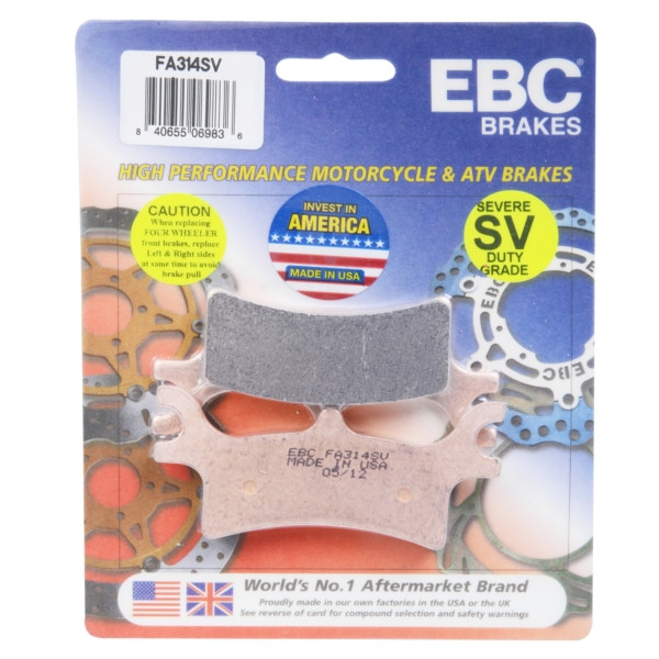 EBC  "SV" Severe Duty Brake Pad Sintered metal - Rear Right, Rear left - 008464