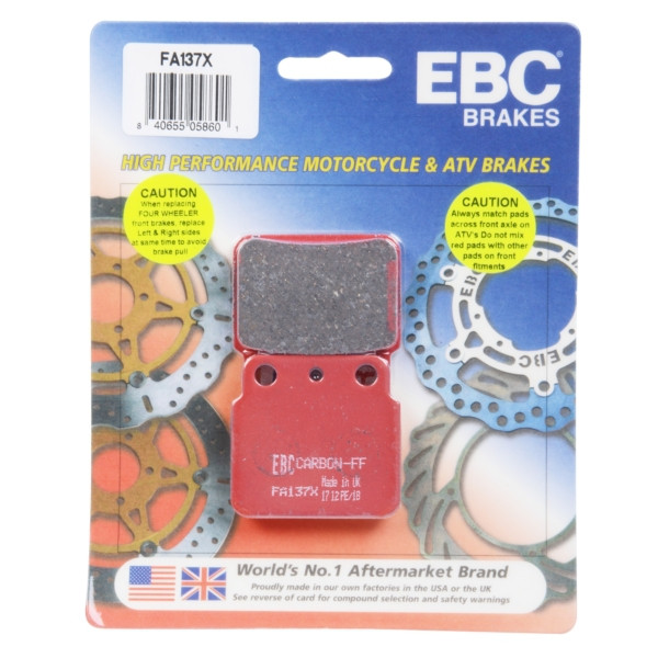 EBC  "X" Carbon Graphite Brake Pad Organic - Rear left - 007397