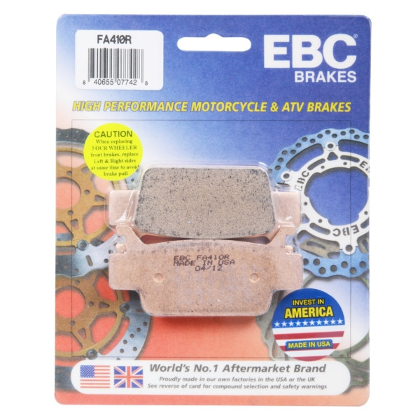 EBC  “R“ Long Life Sintered Brake Pad Sintered metal - Front Right, Front left, Rear left, Rear Outer - 008840