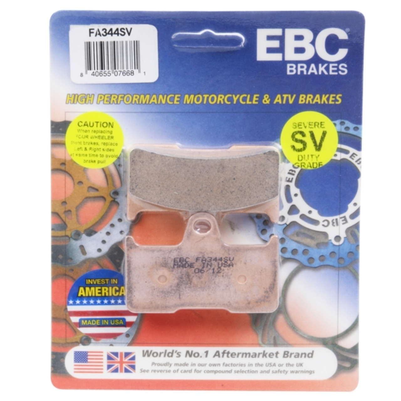 EBC  "SV" Severe Duty Brake Pad Sintered Metal Pads - Rear - 008469