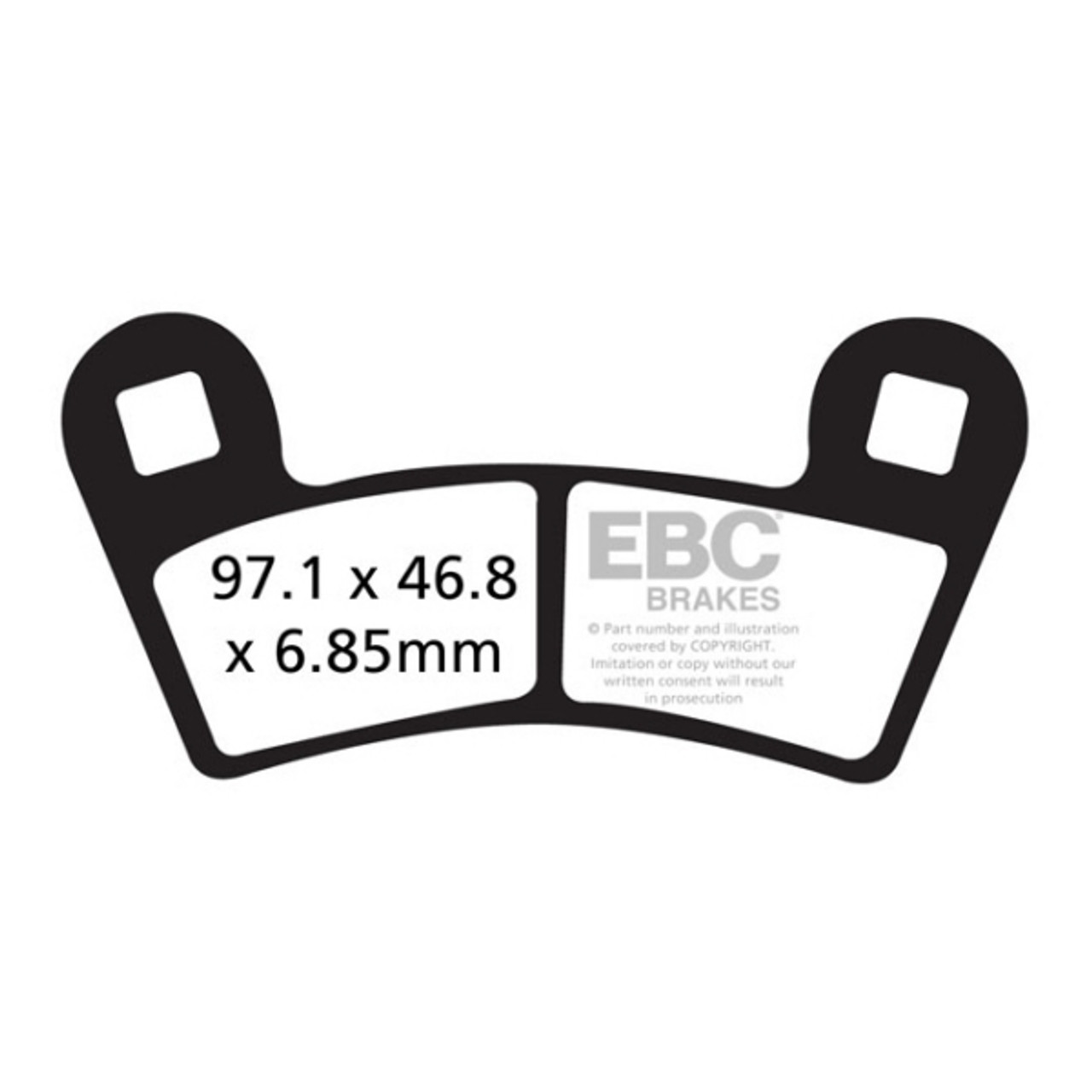 EBC  "SV" Severe Duty Brake Pad Sintered Metal Pads - Rear - 125214