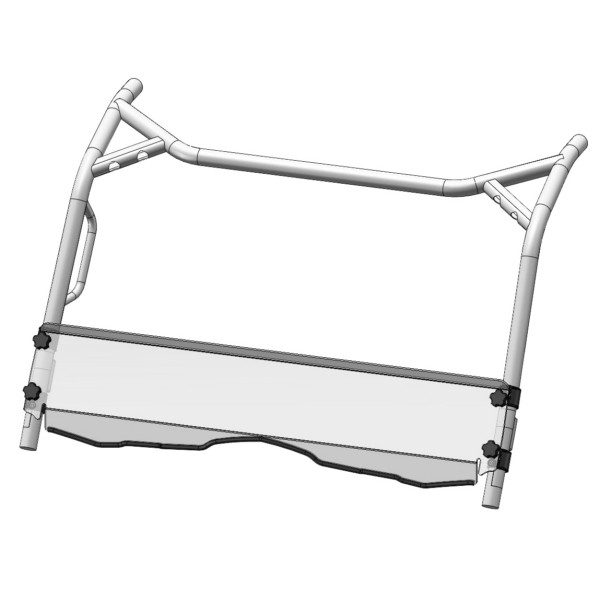 Direction 2 Short Windshield - Scratch Resistant Fits CFMoto - 174036