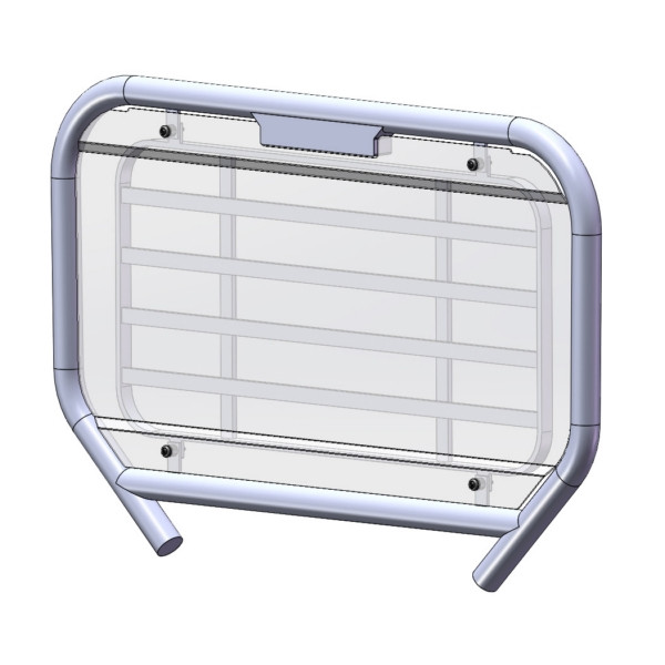 Direction 2 Rear Windshield - Scratch Resistant Fits Kawasaki - 174058