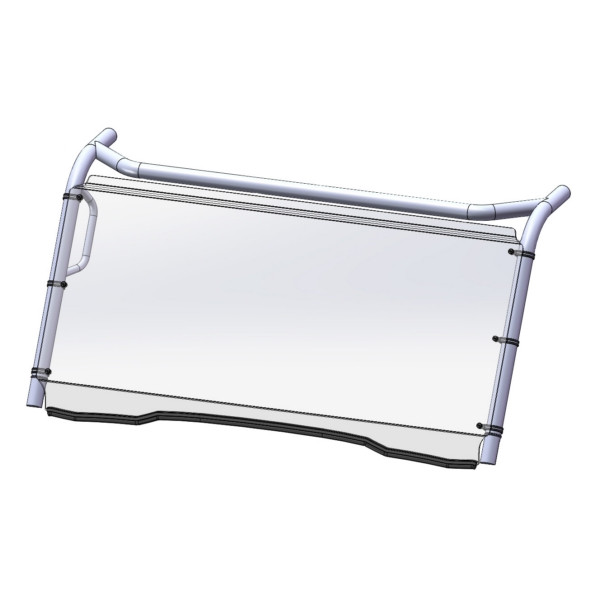 Direction 2 Full Windshield - Scratch resistant KAWASAKI - 174066