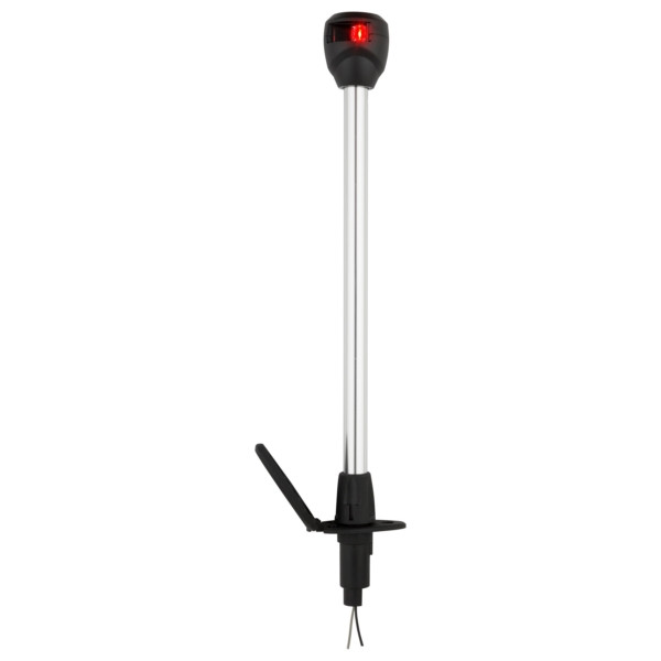 Attwood LightArmor Pole Light Bow lights, Angled bow light - Black, Silver - 763485