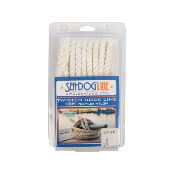 Sea Dog Twisted Nylon Dock Line 10' - 3/8" - Nylon - Twisted - 729271