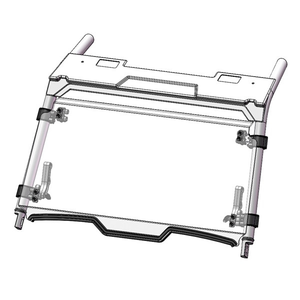 Direction 2 Tilt Windshield - Scratch Resistant POLARIS - 174138